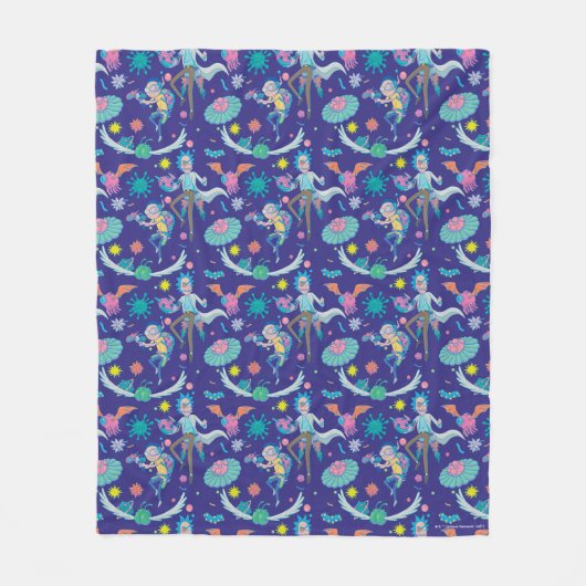 RICK EN MORTY™ | Onder geïnfecteerd celpatroon Fleece Deken (Voorkant)