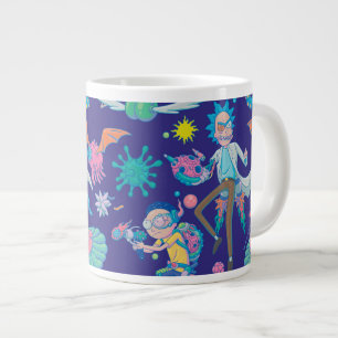 RICK EN MORTY™   Onder geïnfecteerd celpatroon Grote Koffiekop