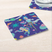 RICK EN MORTY™ | Onder geïnfecteerd celpatroon Kartonnen Onderzetters (Schuin)