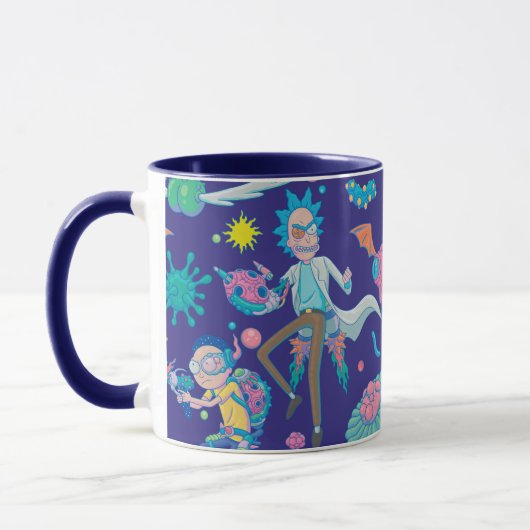 RICK EN MORTY™ | Onder geïnfecteerd celpatroon Mok (Links)