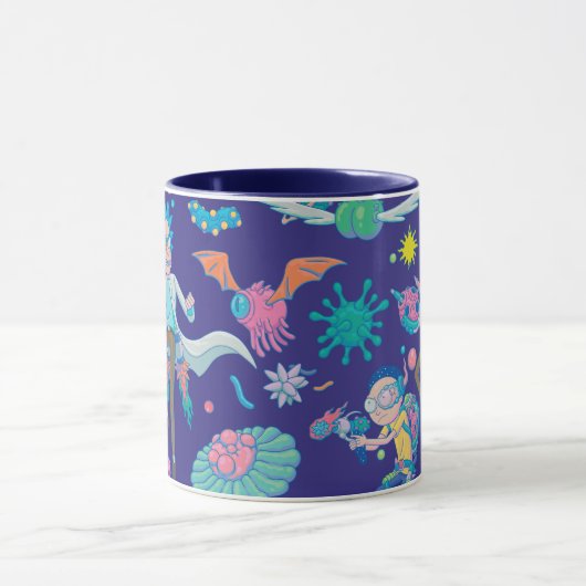 RICK EN MORTY™ | Onder geïnfecteerd celpatroon Mok (Midden)