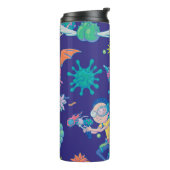 RICK EN MORTY™ | Onder geïnfecteerd celpatroon Thermosbeker (Gedraaid links)