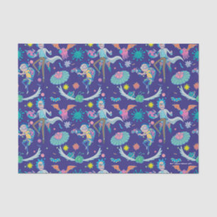 RICK EN MORTY™   Onder geïnfecteerd celpatroon Tissuepapier