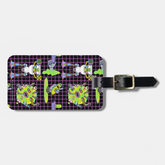 RICK EN MORTY™ | Pickle Rick Portal Patroon Bagagelabel (Voorkant horizontaal)