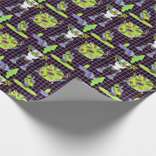 RICK EN MORTY™ | Pickle Rick Portal Patroon Cadeaupapier (Hoek)