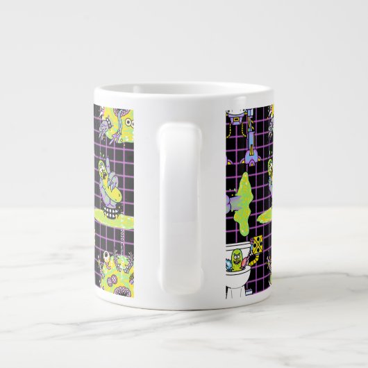 RICK EN MORTY™ | Pickle Rick Portal Patroon Grote Koffiekop (Achterkant)