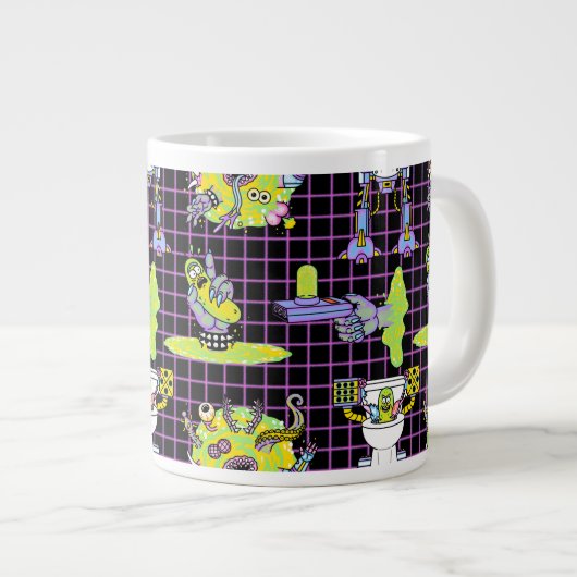 RICK EN MORTY™ | Pickle Rick Portal Patroon Grote Koffiekop (Voorkant rechts)