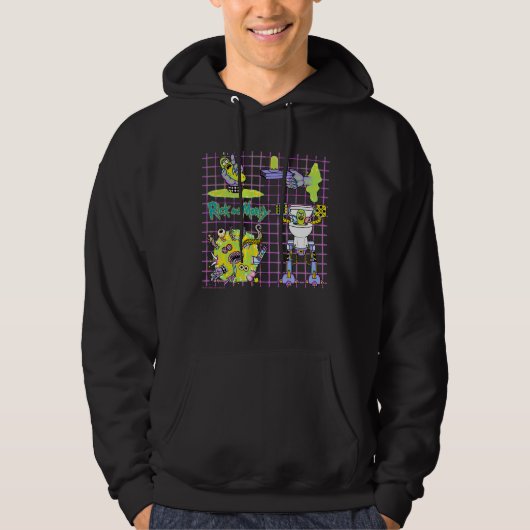 RICK EN MORTY™ | Pickle Rick Portal Patroon Hoodie (Voorkant)