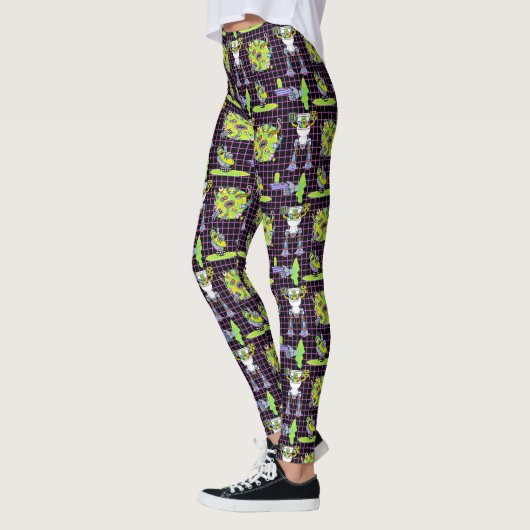 RICK EN MORTY™ | Pickle Rick Portal Patroon Leggings (Links)