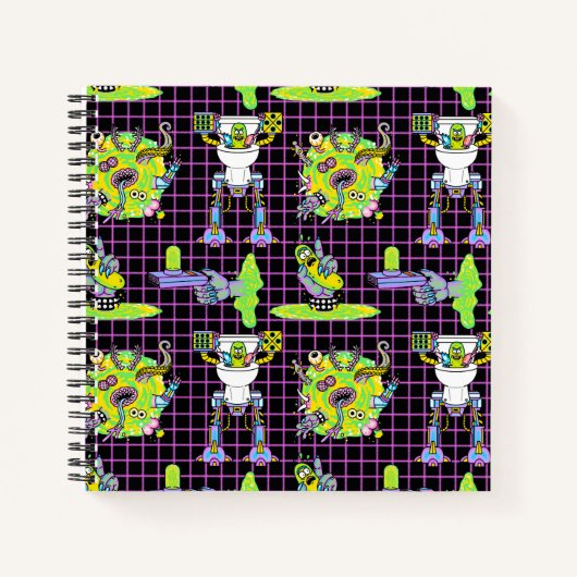 RICK EN MORTY™ | Pickle Rick Portal Patroon Notitieboek (Voorkant)