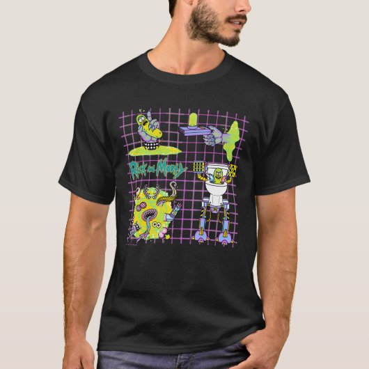 RICK EN MORTY™ | Pickle Rick Portal Patroon T-shirt (Voorkant)