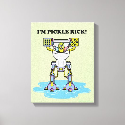 RICK EN MORTY™ | Pickle Rick Toilet Mech Canvas Afdruk (Voorkant)