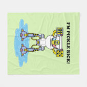 RICK EN MORTY™ | Pickle Rick Toilet Mech Fleece Deken (Voorkant (Horizontaal))