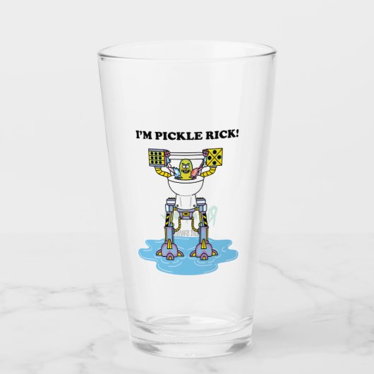 RICK EN MORTY™ | Pickle Rick Toilet Mech Glas (Voorkant)