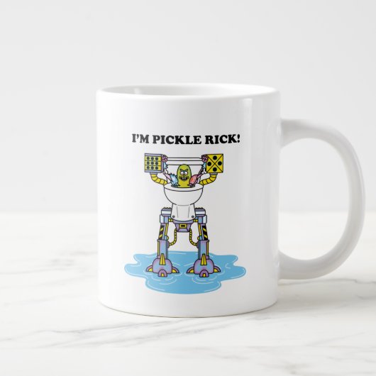 RICK EN MORTY™ | Pickle Rick Toilet Mech Grote Koffiekop (Rechts)