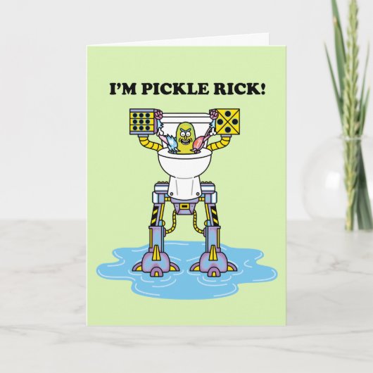 RICK EN MORTY™ | Pickle Rick Toilet Mech Kaart (Voorkant)