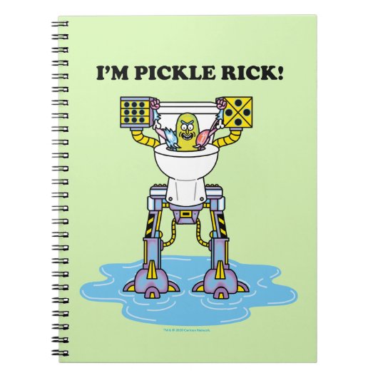 RICK EN MORTY™ | Pickle Rick Toilet Mech Notitieboek (Voorkant)