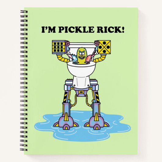 RICK EN MORTY™ | Pickle Rick Toilet Mech Notitieboek (Voorkant)