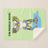 RICK EN MORTY™ | Pickle Rick Toilet Mech Sherpa Deken (Voorkant (horizontaal))