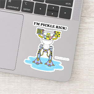 RICK EN MORTY™   Pickle Rick Toilet Mech Sticker