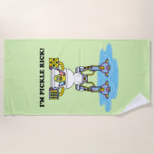 RICK EN MORTY™ | Pickle Rick Toilet Mech Strandlaken (Voorkant)