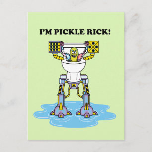 RICK EN MORTY™   Pickle Rick Toilet Mech Uitnodiging Briefkaart