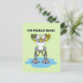 RICK EN MORTY™ | Pickle Rick Toilet Mech Uitnodiging Briefkaart (Staand voorkant)