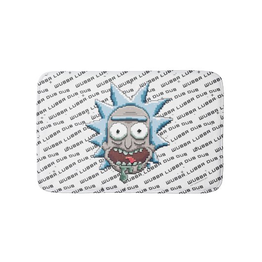 RICK EN MORTY™ | Pixelverse Rick Drooling Head Badmat (Voorkant)