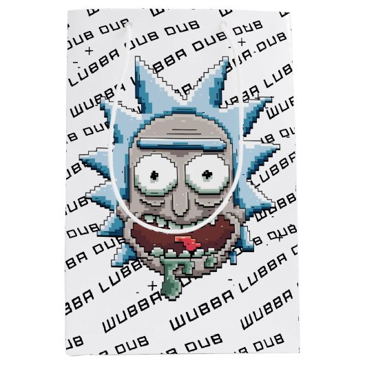 RICK EN MORTY™ | Pixelverse Rick Drooling Head Medium Cadeauzakje (Voorkant)