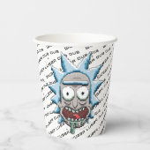 RICK EN MORTY™ | Pixelverse Rick Drooling Head Papieren Bekers (Achterkant)