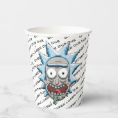 RICK EN MORTY™ | Pixelverse Rick Drooling Head Papieren Bekers (Voorkant)