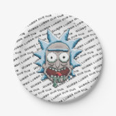 RICK EN MORTY™ | Pixelverse Rick Drooling Head Papieren Bordje (Voorkant)