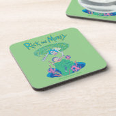 RICK EN MORTY™ | Poortredding Bier Onderzetter (Linkerzijde)