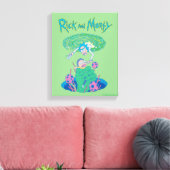 RICK EN MORTY™ | Poortredding Canvas Afdruk (Insitu (Woonkamer))