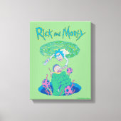 RICK EN MORTY™ | Poortredding Canvas Afdruk (Voorkant)