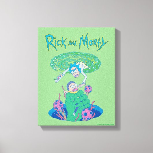 RICK EN MORTY™ | Poortredding Canvas Afdruk (Voorkant)