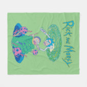 RICK EN MORTY™ | Poortredding Fleece Deken (Voorkant (Horizontaal))