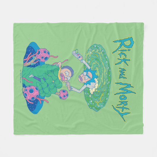 RICK EN MORTY™ | Poortredding Fleece Deken (Voorkant (Horizontaal))