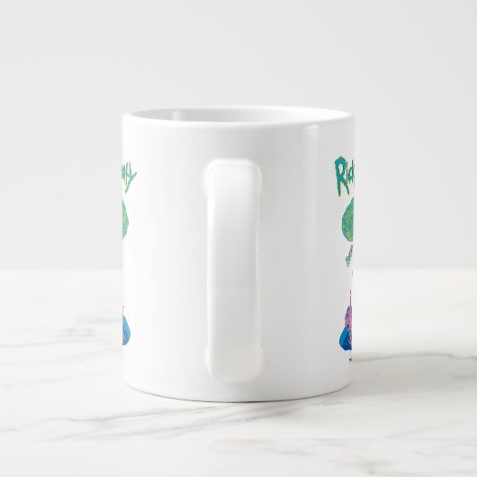 RICK EN MORTY™ | Poortredding Grote Koffiekop (Achterkant)