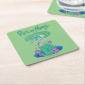 RICK EN MORTY™ | Poortredding Kartonnen Onderzetters (Schuin)