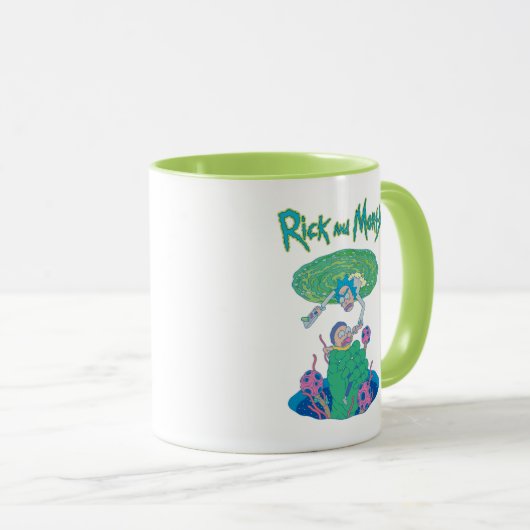 RICK EN MORTY™ | Poortredding Mok (Voorkant rechts)