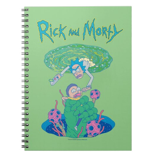 RICK EN MORTY™ | Poortredding Notitieboek (Voorkant)