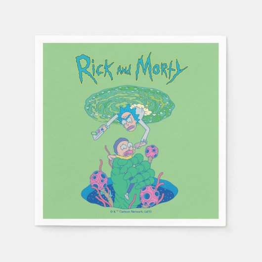 RICK EN MORTY™ | Poortredding Servet (Voorkant)