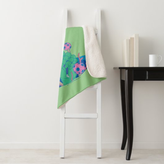 RICK EN MORTY™ | Poortredding Sherpa Deken (In situ)