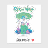 RICK EN MORTY™ | Poortredding Sticker (Vel)