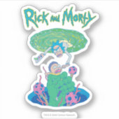 RICK EN MORTY™ | Poortredding Sticker (Voorkant)