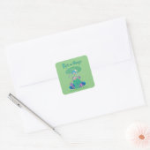 RICK EN MORTY™ | Poortredding Vierkante Sticker (Envelop)