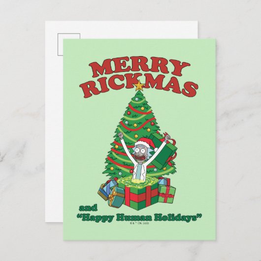 Rick en Morty | Portaal Rick Prettig Rickmasfeest Feestdagenkaart (Voorkant / Achterkant)
