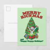 Rick en Morty | Portaal Rick vrolijk Rickmas Feestdagenkaart (Voorkant / Achterkant)