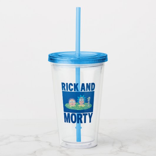 RICK EN MORTY™ | Portaal zoeken Acryl Drinkbeker (Voorkant)